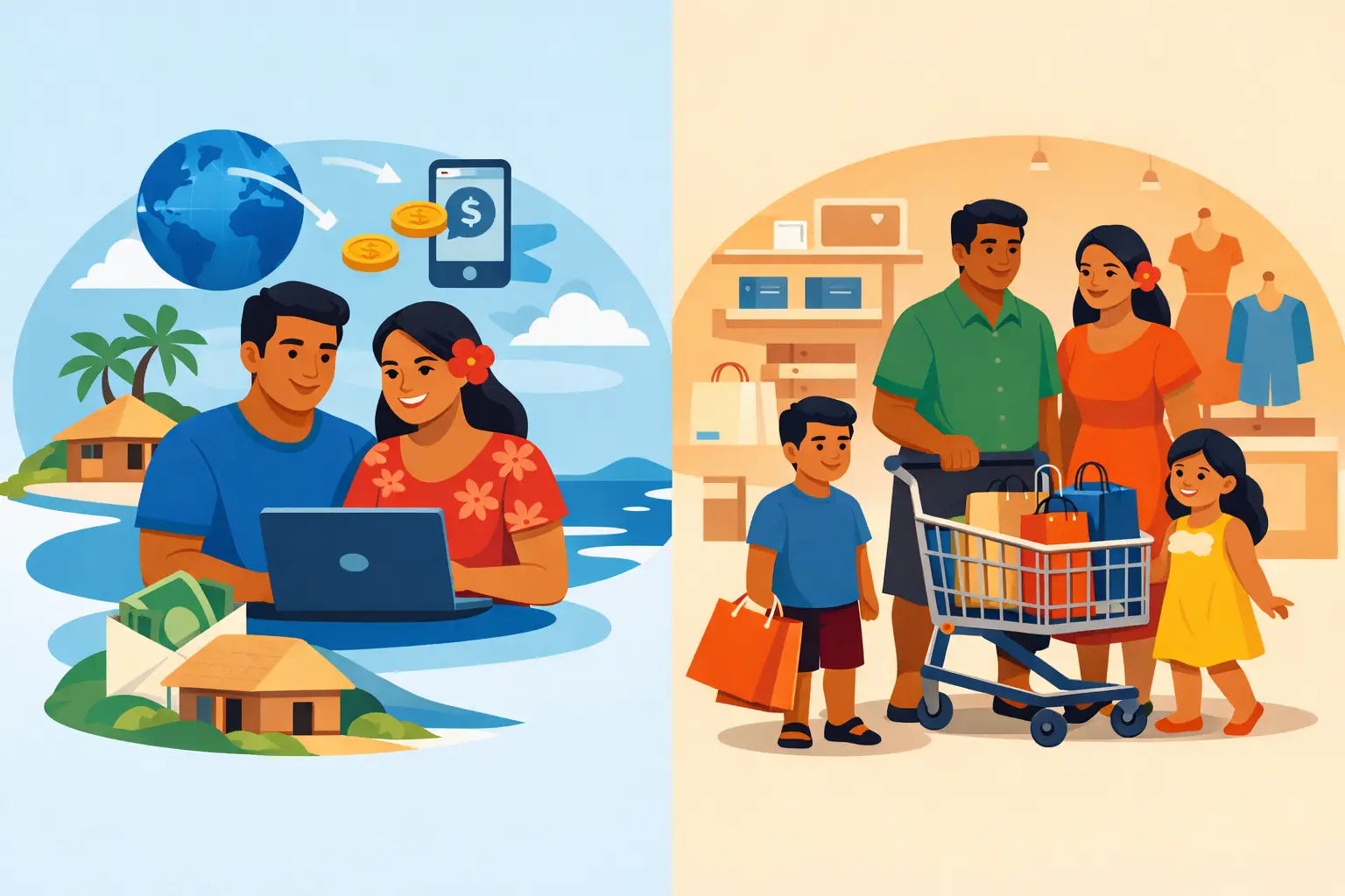 Online Remittance vs Direct Shopping for Aiga