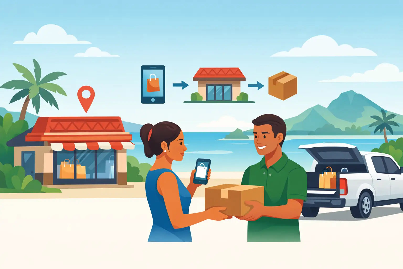 How Samoa Store Pickup Shopping Works