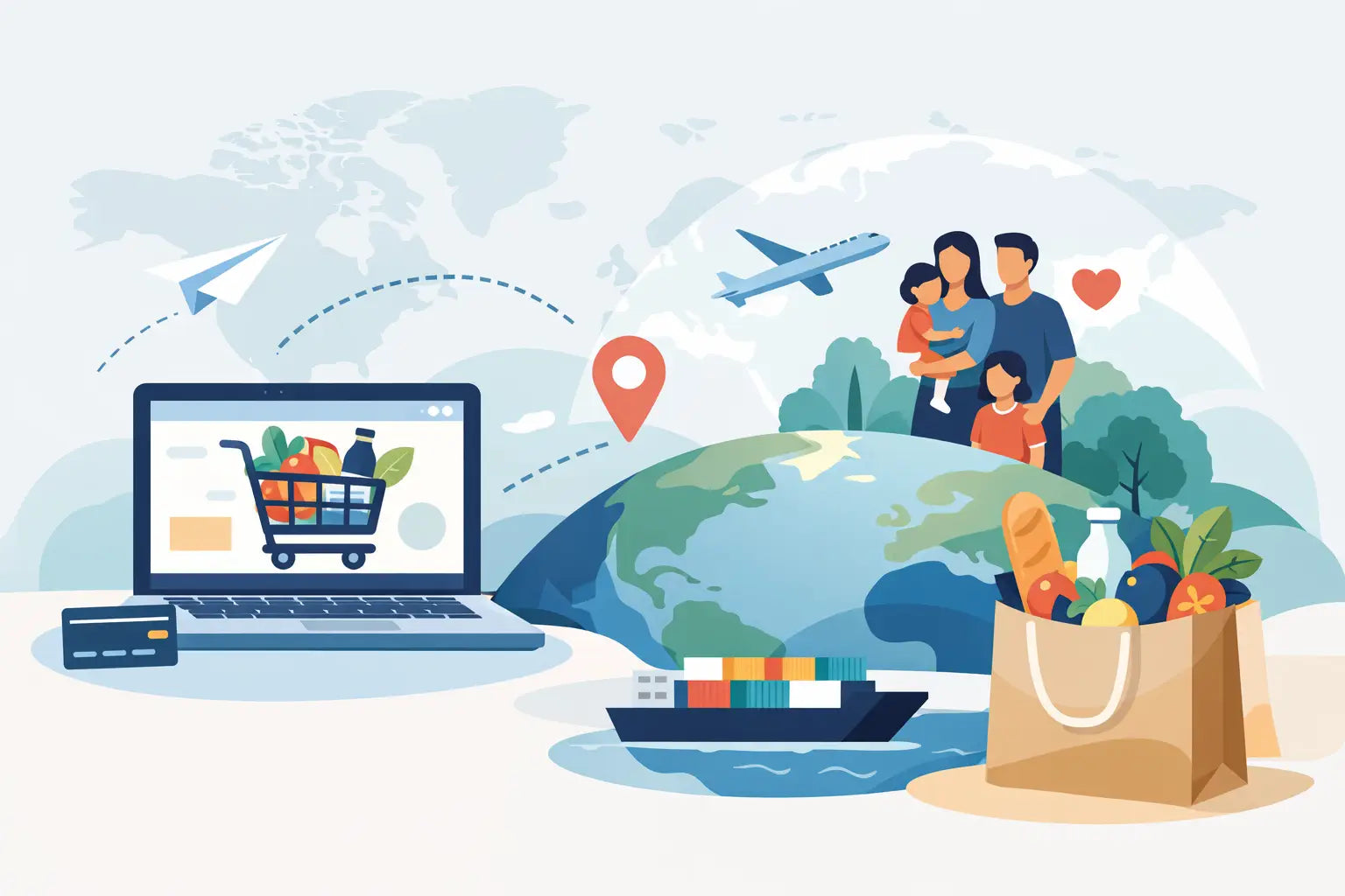 How to Shop Groceries for Family Overseas