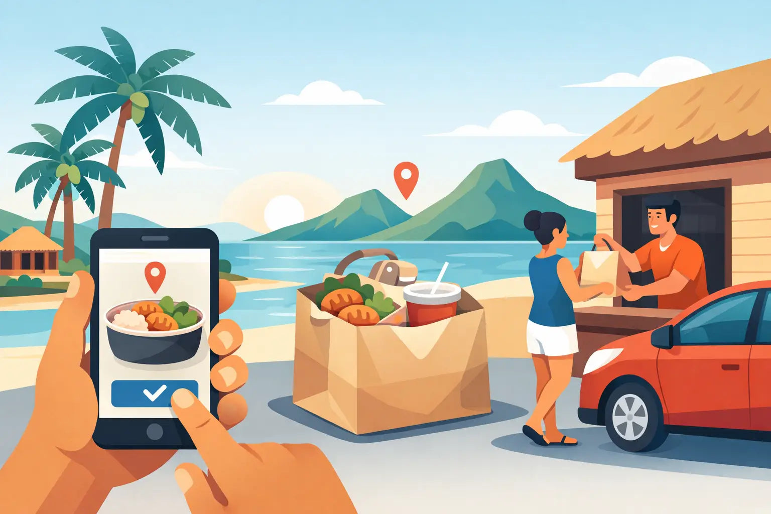 How to Order Food Pickup in Samoa