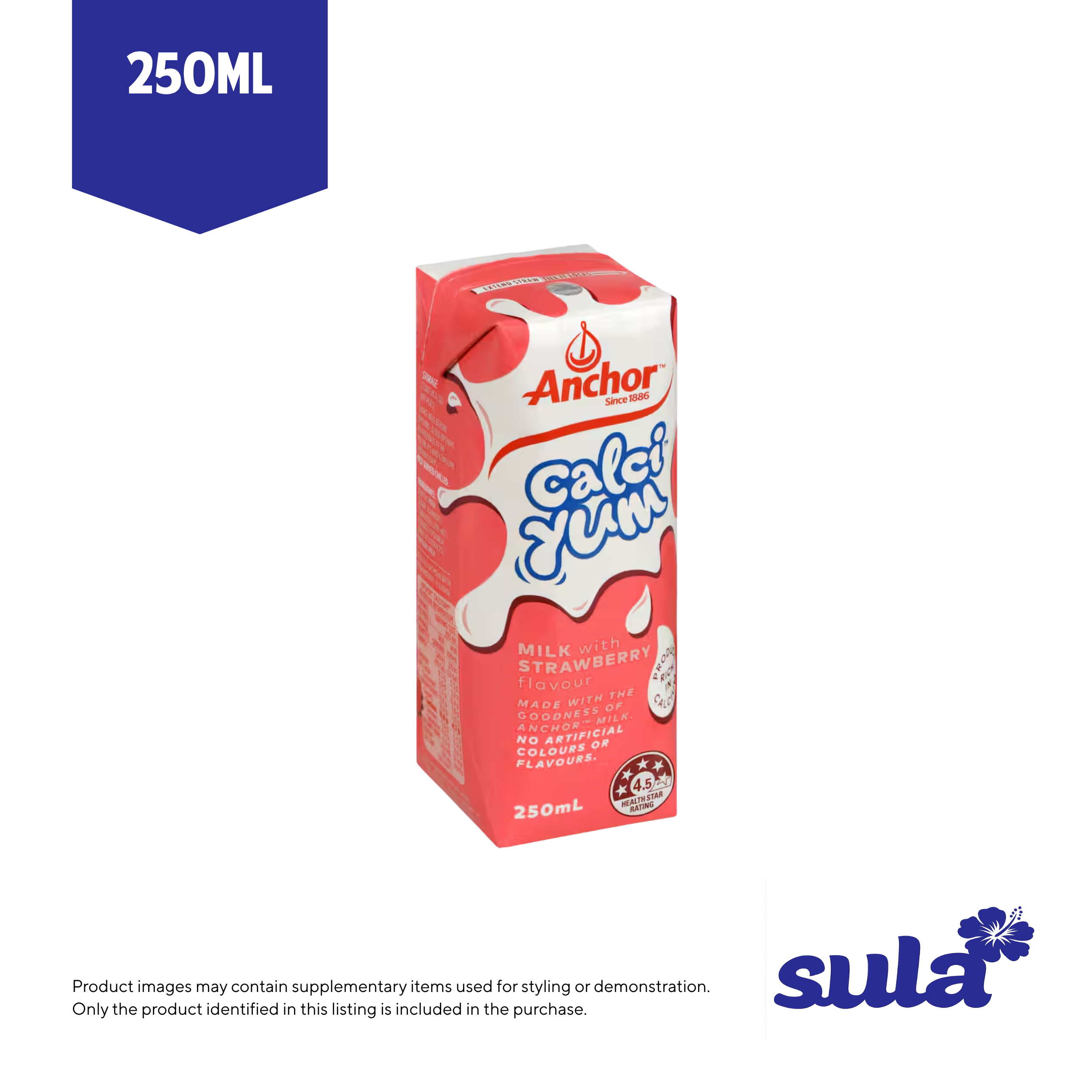 Anchor Zap Strawberry 250Ml - Pickup from Sula's Supermarket & Bakery – Moata'a