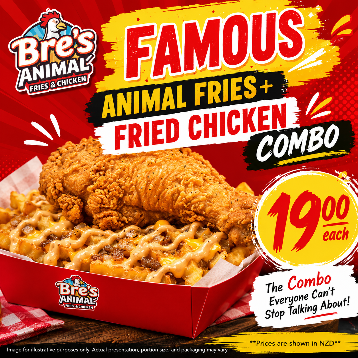 Animal Fries + Fried Chicken COMBO