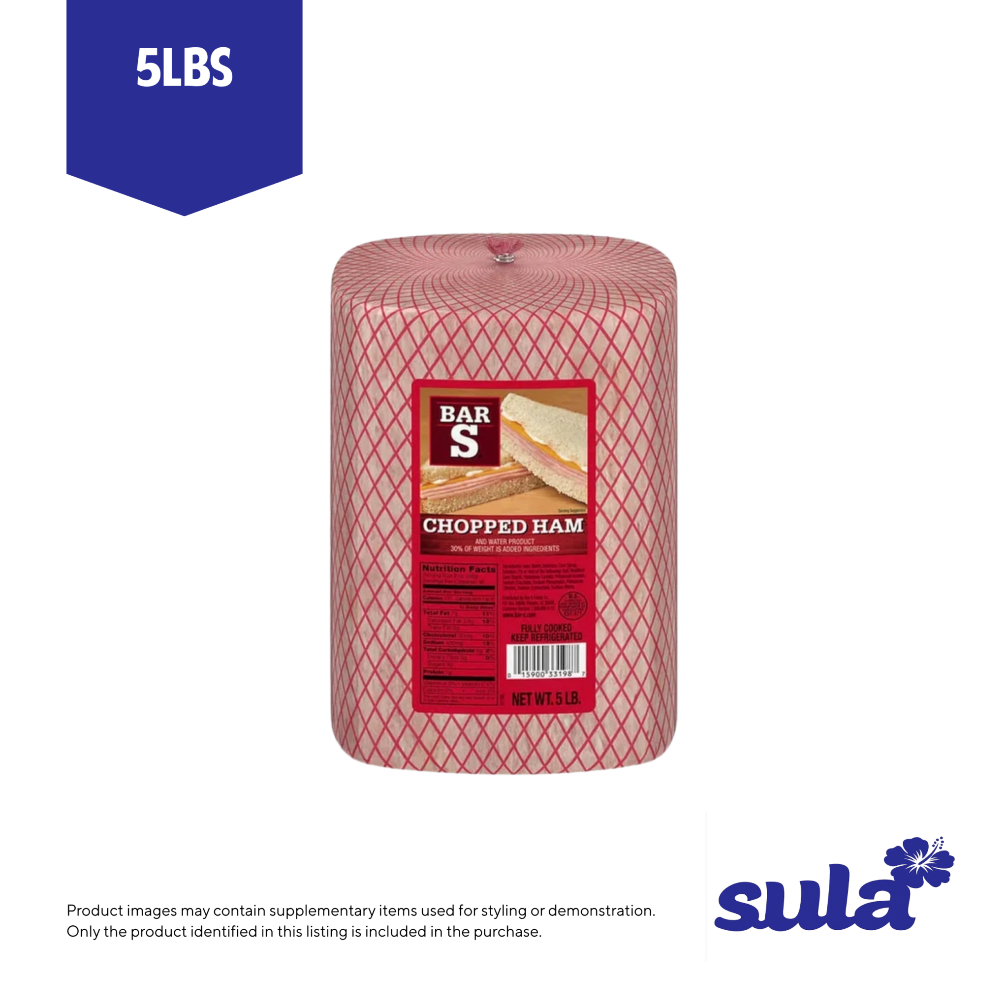 Bar S Chopped Ham 5Lb package available for pickup at Sula's Supermarket & Bakery Moata'a Samoa