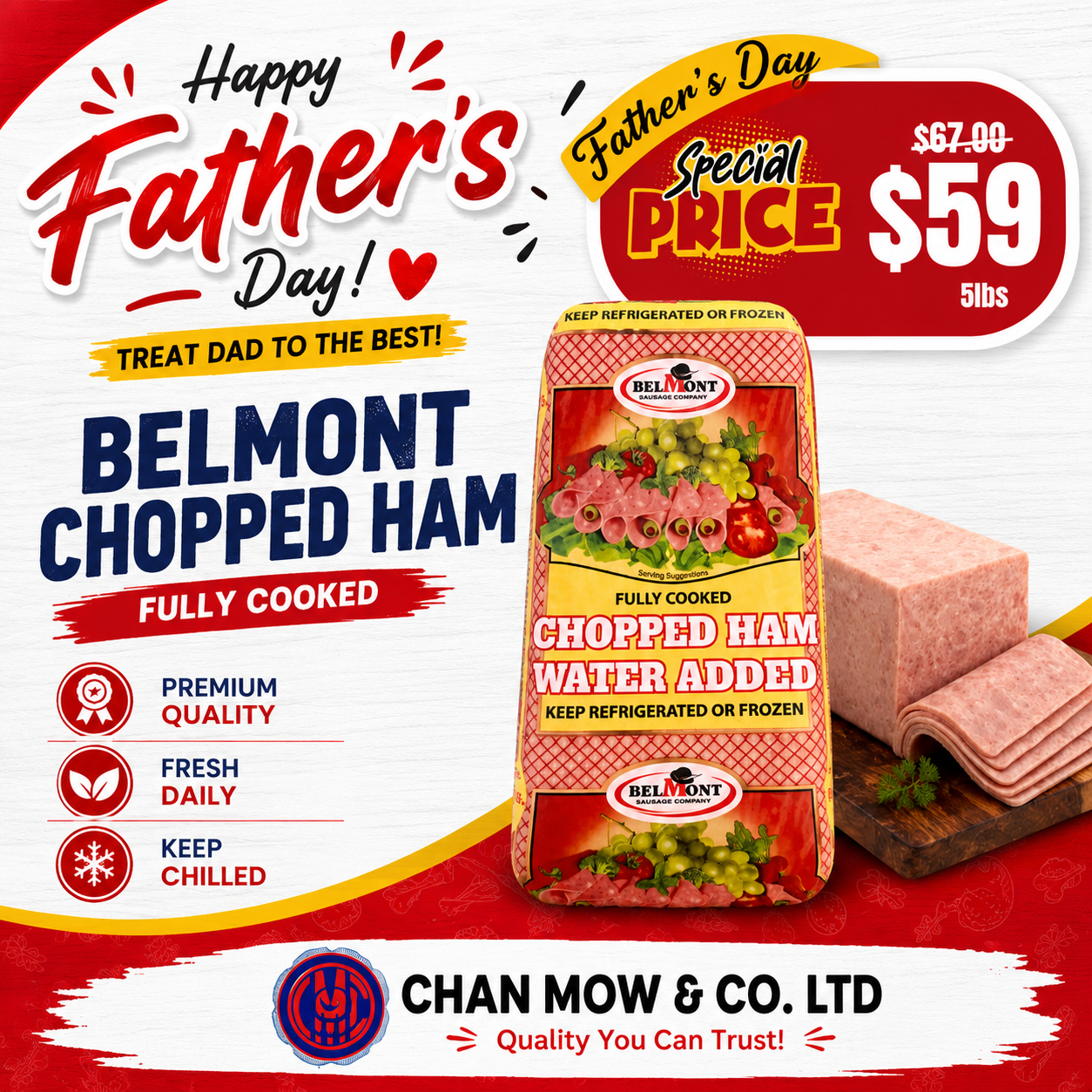 Belmont Chopped Ham 5lbs