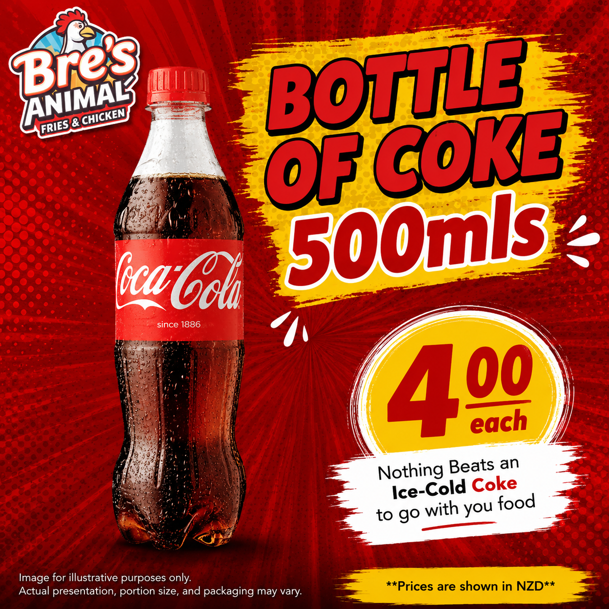 Bottle of Coke 500mls