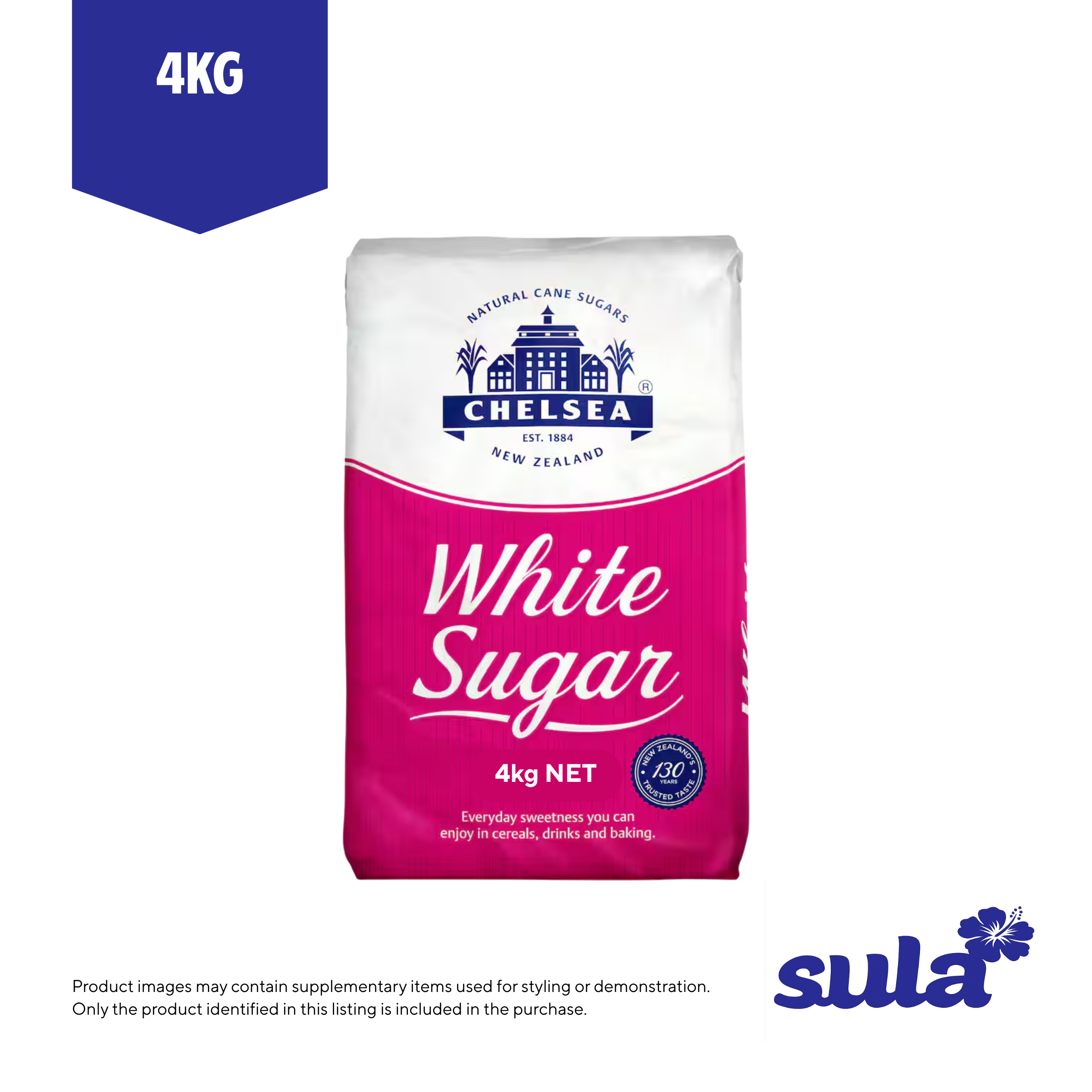 Chelsea 4Kg White Sugar - Pickup from Sula's Supermarket & Bakery – Moata'a