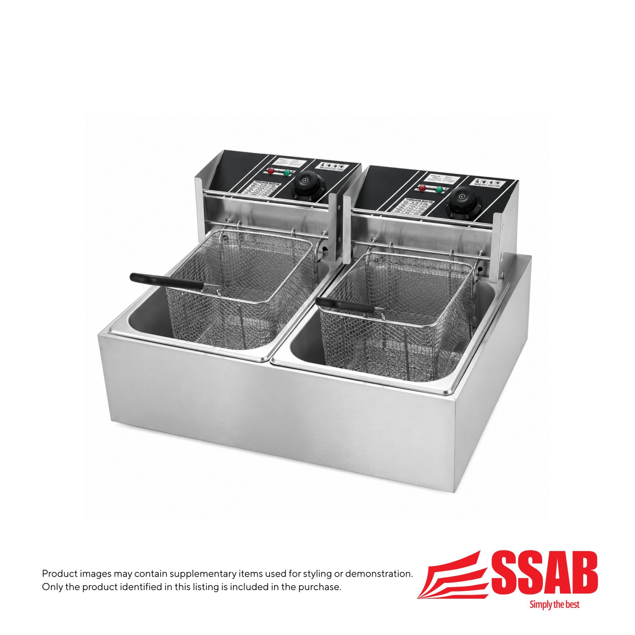 Commercial Double Deep Fryer 16L
