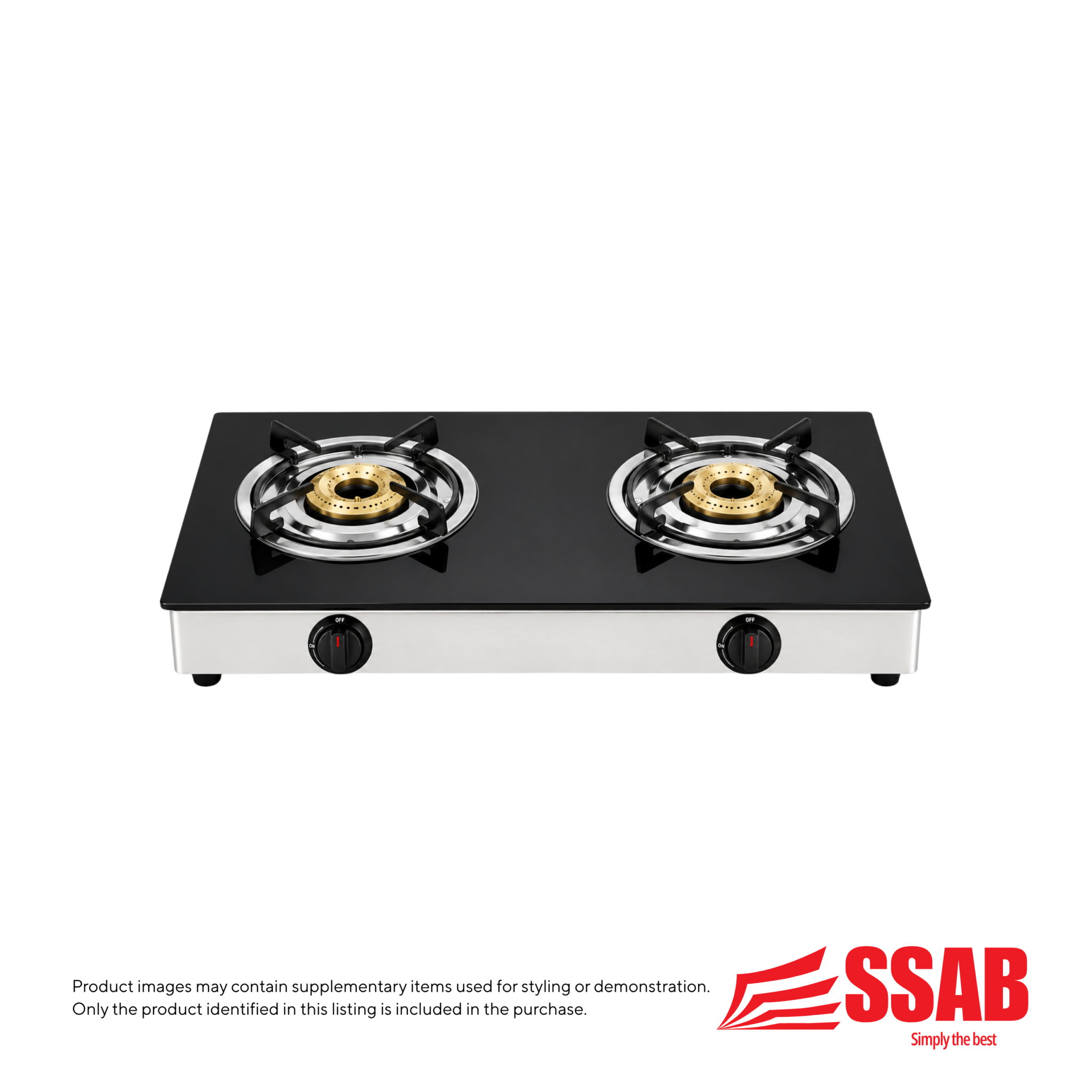 Coolex Glass Gas Stove 2-Burner