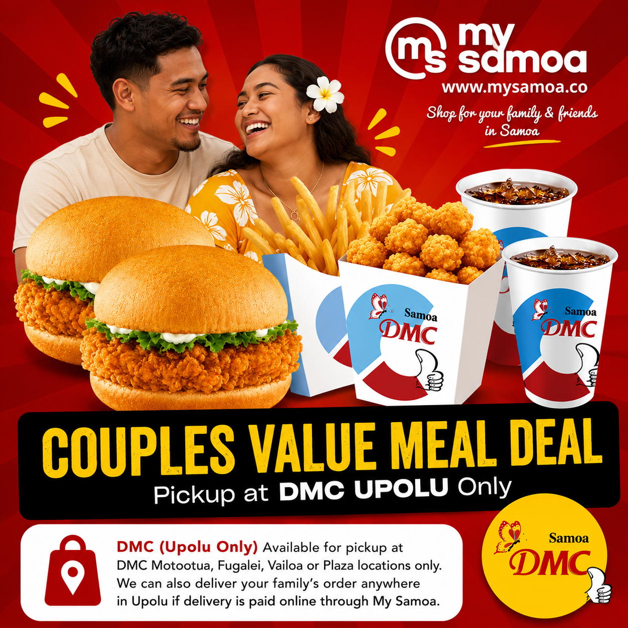 DMC Upolu Couples Value Meal