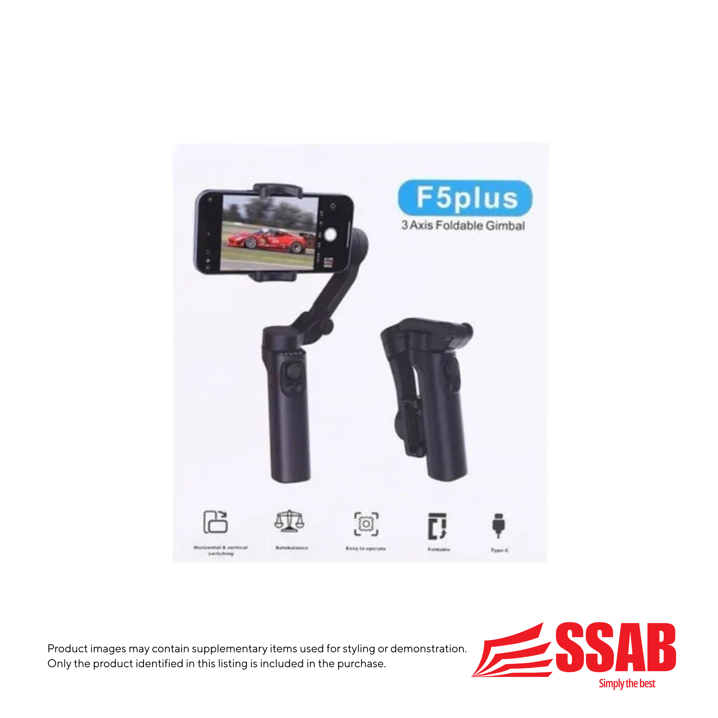 F5 Plus 3 Axis Foldable Gimbal