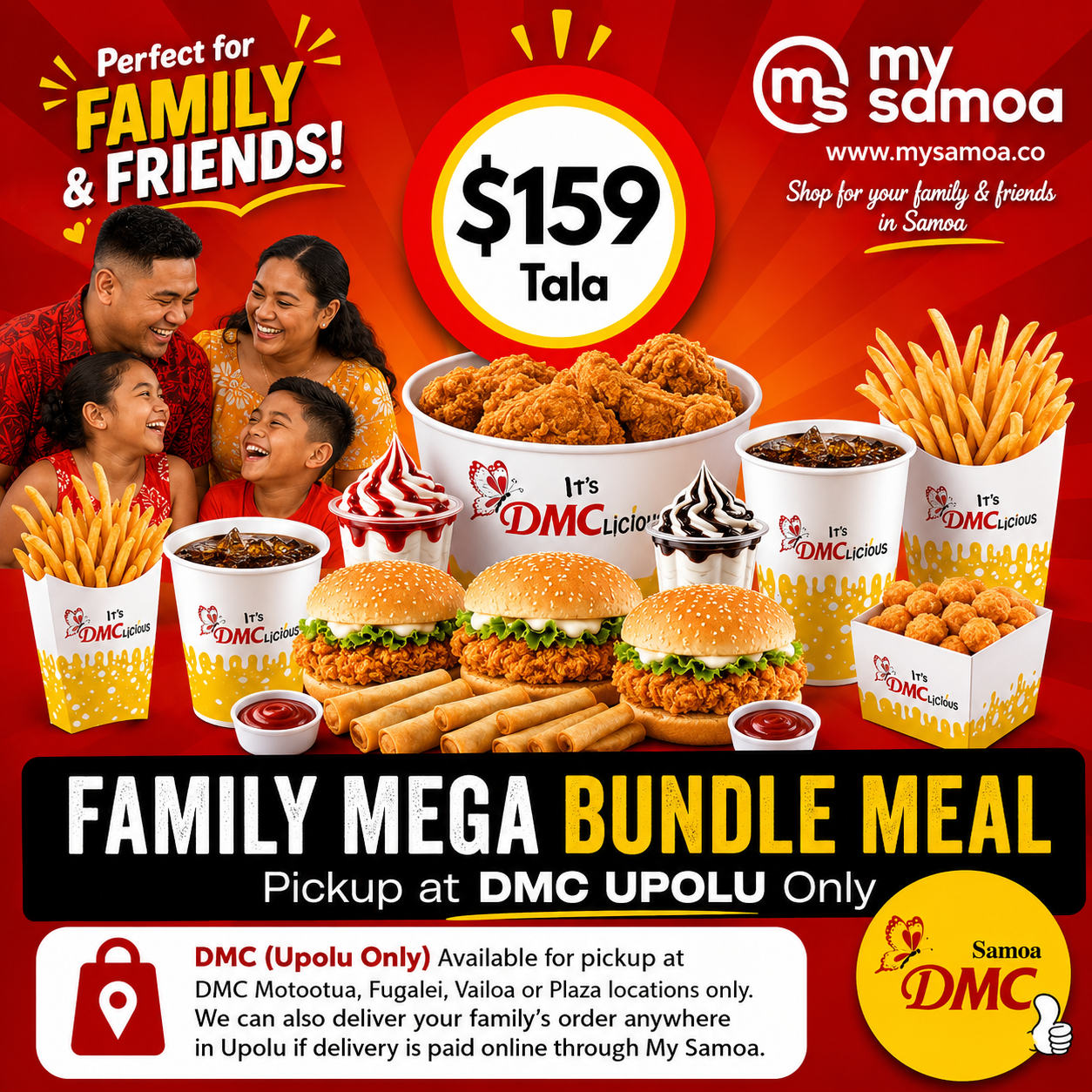 DMC Upolu Family MEGA Bundle Meal