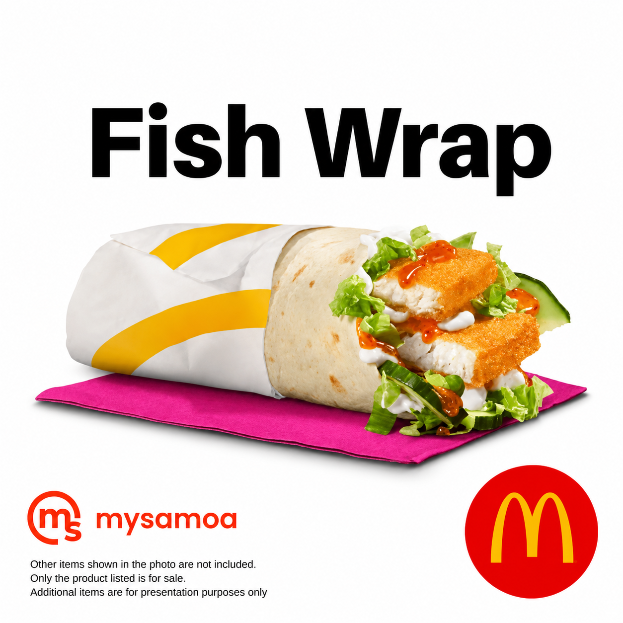 Fish Wrap from McDonald's Samoa Vaea St Apia for online order and pickup