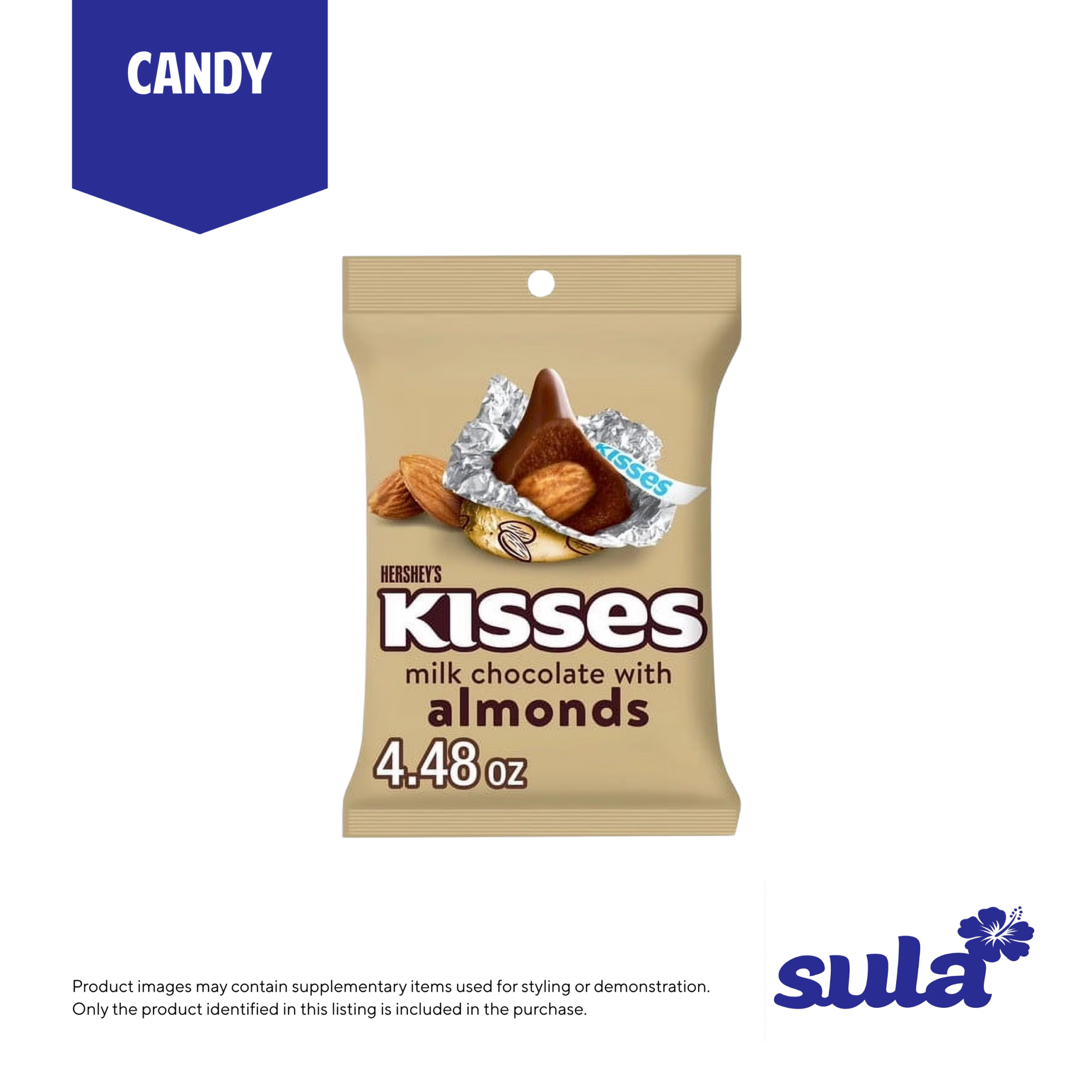 Hershey'S Kisses Almond 4.48Oz - Pickup from Sula's Supermarket & Bakery – Moata'a