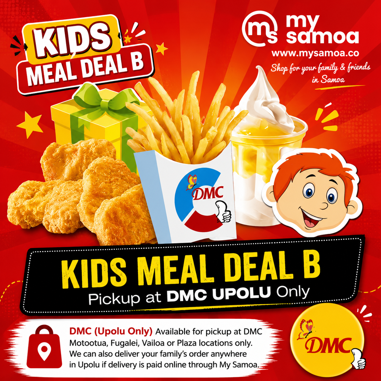 DMC Upolu Kids Meal Deal B