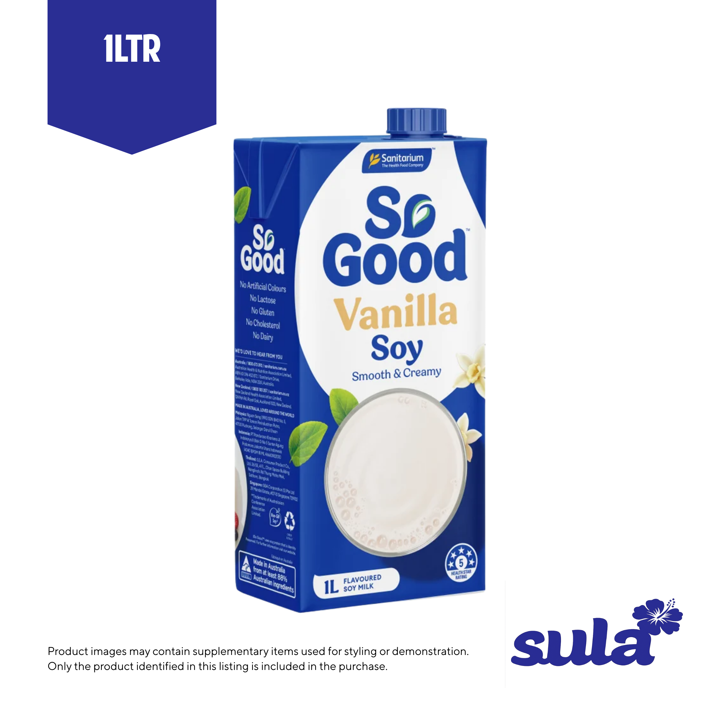 So Good Soy Vanilla Milk 1L - Pickup from Sula's Supermarket & Bakery – Moata'a