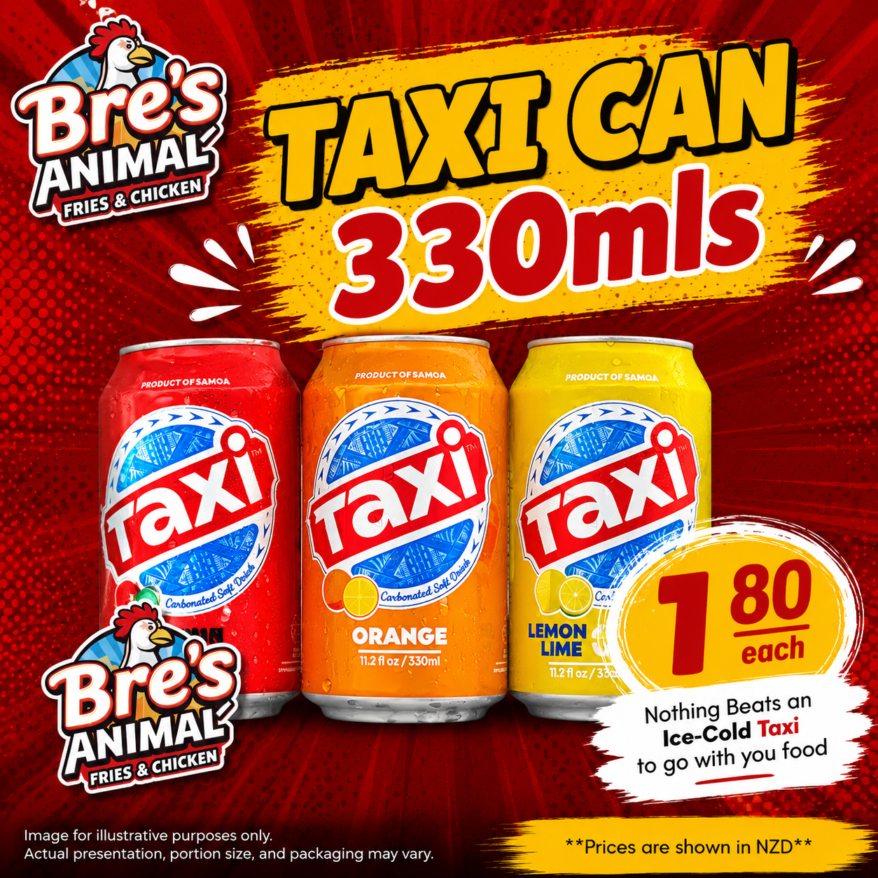Taxi Can 330mls