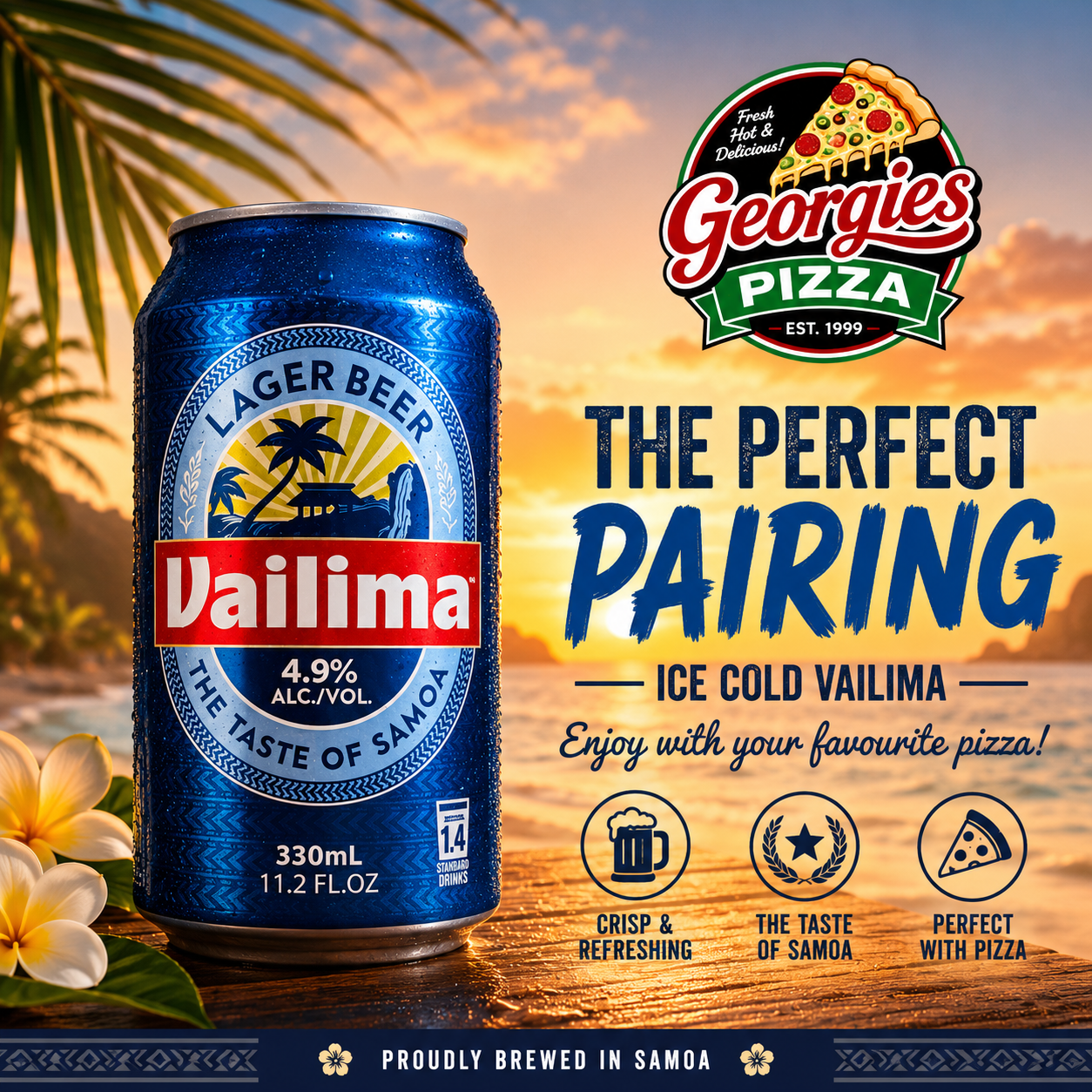 Vailima Beer Can 330ml