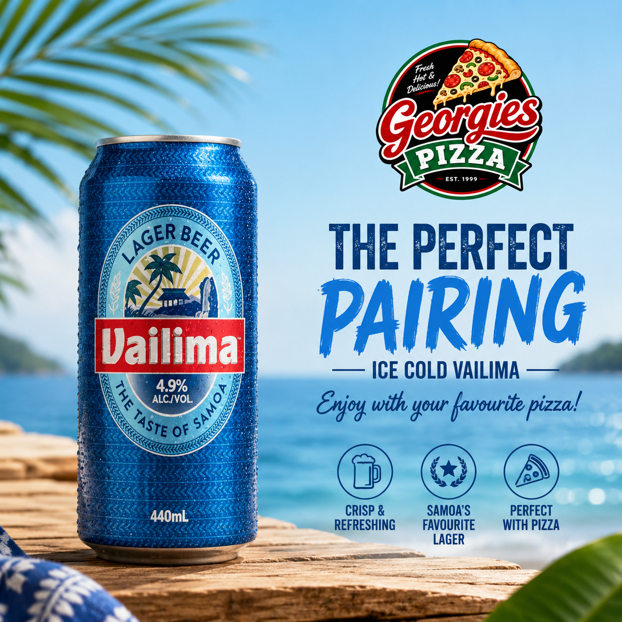 Vailima Beer Can 440ml