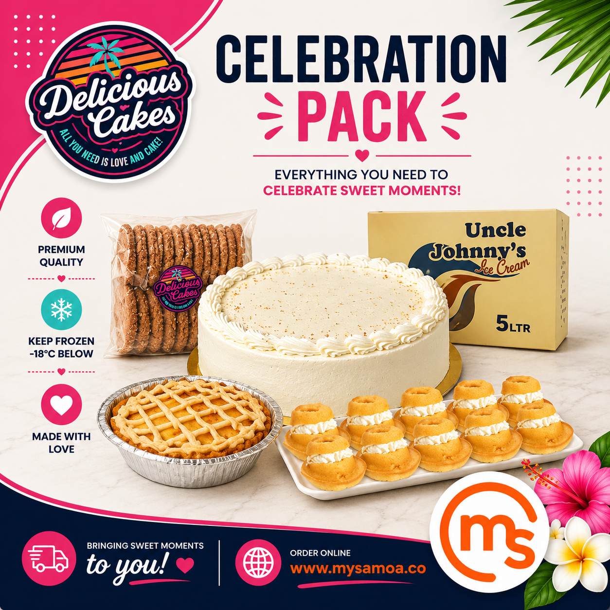 Celebration Pack - Delicious Cakes Samoa