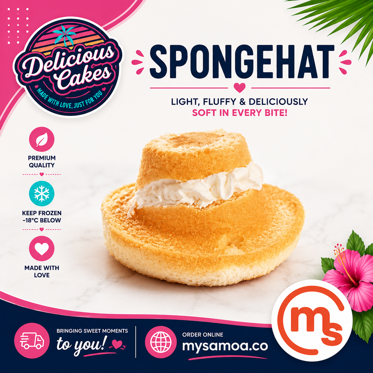 Spongehat - Delicious Cakes Samoa