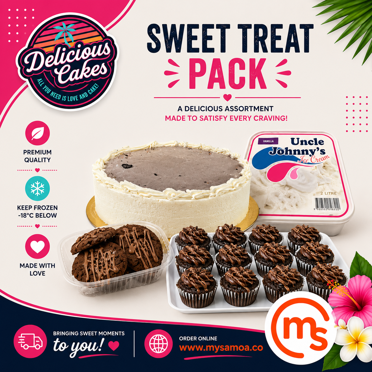 Sweet Treat Pack - Delicious Cakes Samoa